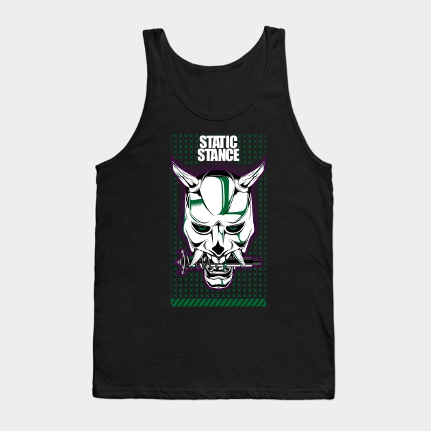 Oni Mask Static Stance Tank Top by aredie19